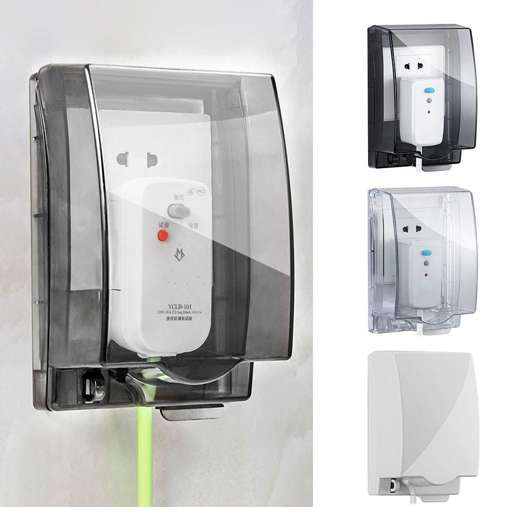 Водонепроницаемая защитная крышка для выключателя, прозрачный протектор для розетки, крышка для электрической вилки для дома