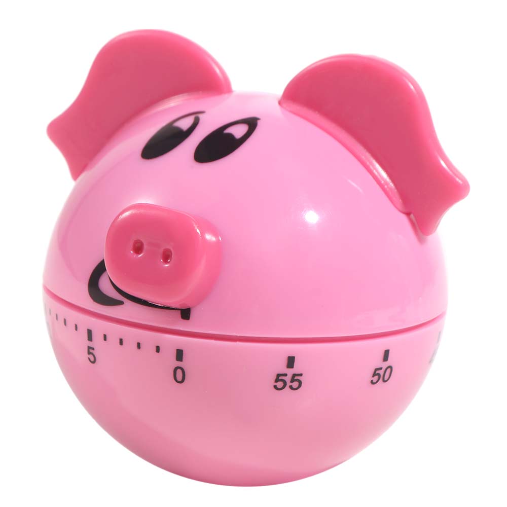 Manual Timer Pig Shaped Timer 60-Minute Countdown Timer Cooking Timer Kitchen Timer Kids