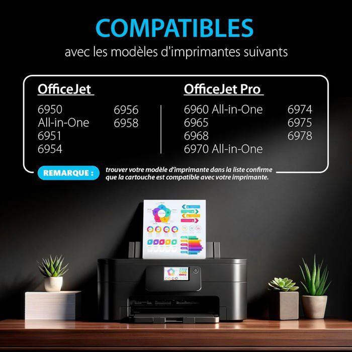 Ink Cartridges Compatible with HP 903 XL 903XL 5 Pack (2 Black XL &amp; Cyan Magenta Yellow) with Advanced Chip System for Officejet