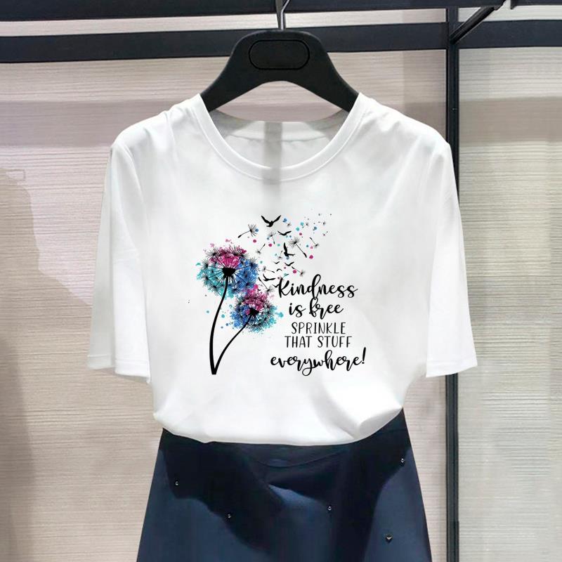 Женская футболка с азиатским размером и принтом «Сердцебиение», милая милая женская футболка, повседневная женская летняя футболка, модная футболка с рисунком, футболка с коротким рукавом