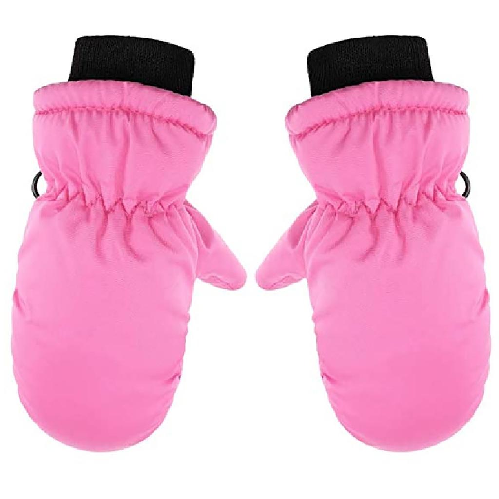 Thick Warm Children Ski Gloves 2-5Year Boys Girls Plush Mittens Windproof Waterproof Outdoor Baby Hand Covers Winter Kids Glove