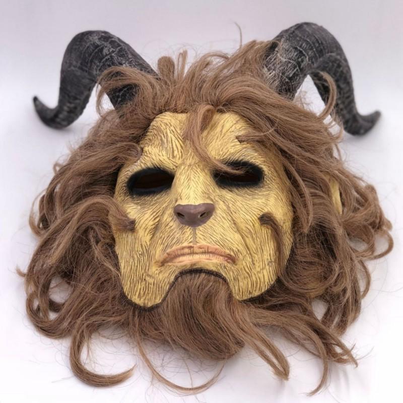 Beauty Beast Latex Mask Halloween Cosplay Costume Horror Party Prop Adults