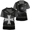Good-looking Templar 3DT shirt printing clothing Harajuku short-sleeved best-selling summer new arrival new