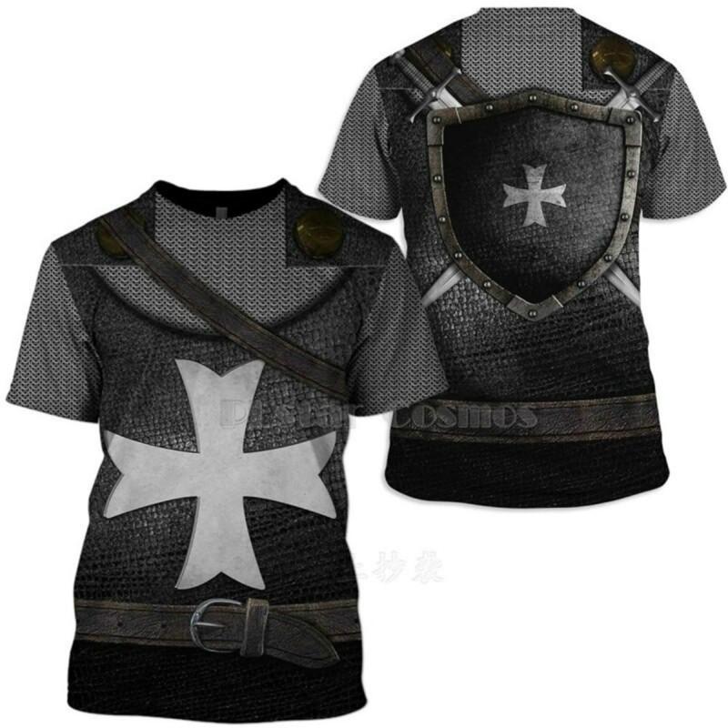 Good-looking Templar 3DT shirt printing clothing Harajuku short-sleeved best-selling summer new arrival new