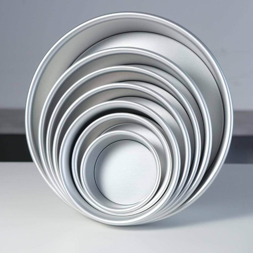 Cake Mold Adjustable Bottom Solid Bottom, Aluminum Alloy Thickened Baking Shop Household Circular Baking Mold