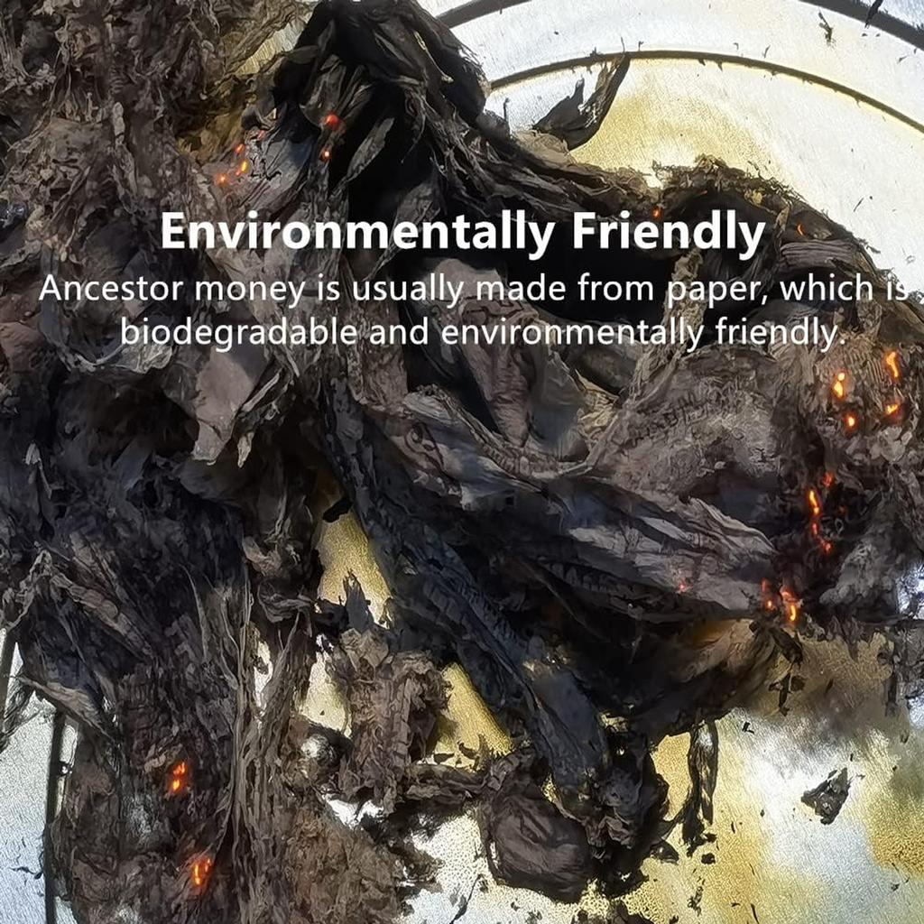 100 штук бумажных денег Деньги предков Китайское традиционное благословение Бумажные деньги предков Деньги предков Праздник Цинмин Жертвенные принадлежности