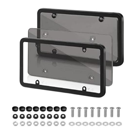 Прозрачные держатели номерных знаков с винтами, устойчивые к УФ-излучению, универсальная посадка