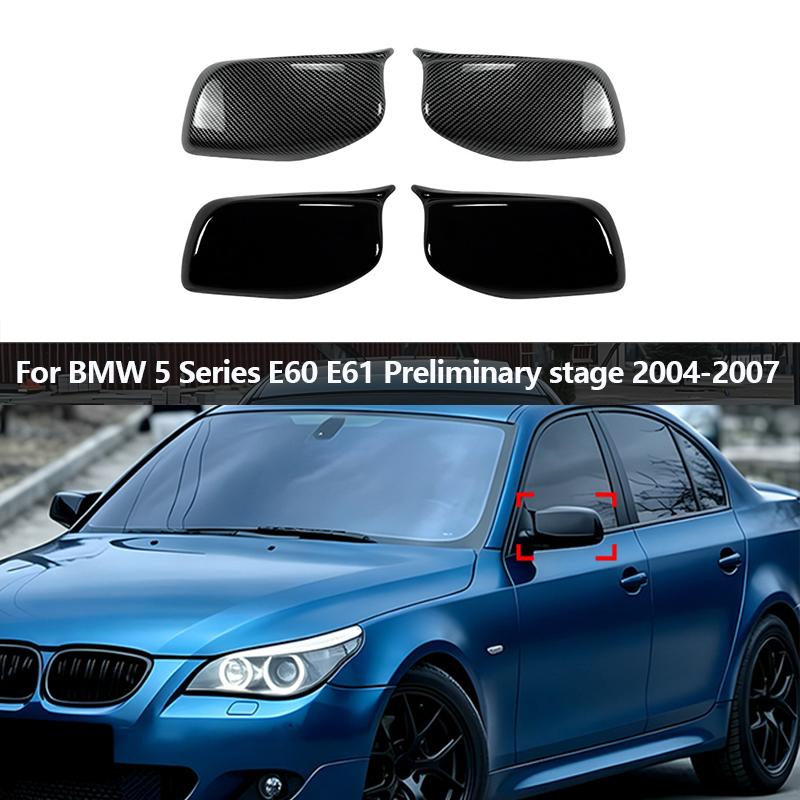 For BMW 5 series E60 E61 2004-2007 The horn mirror housing and Modification of the rearview mirror housing exterior decoration