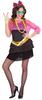 Neon Disco Girl Party Costume 80s