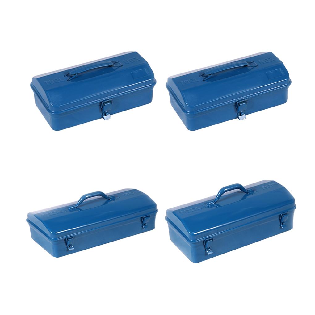 Железный ящик для инструментов, многоцелевой органайзер для хранения, металлический органайзер с ручкой, герметичный кейс для ручного ремонта инструментов для гаражной мастерской