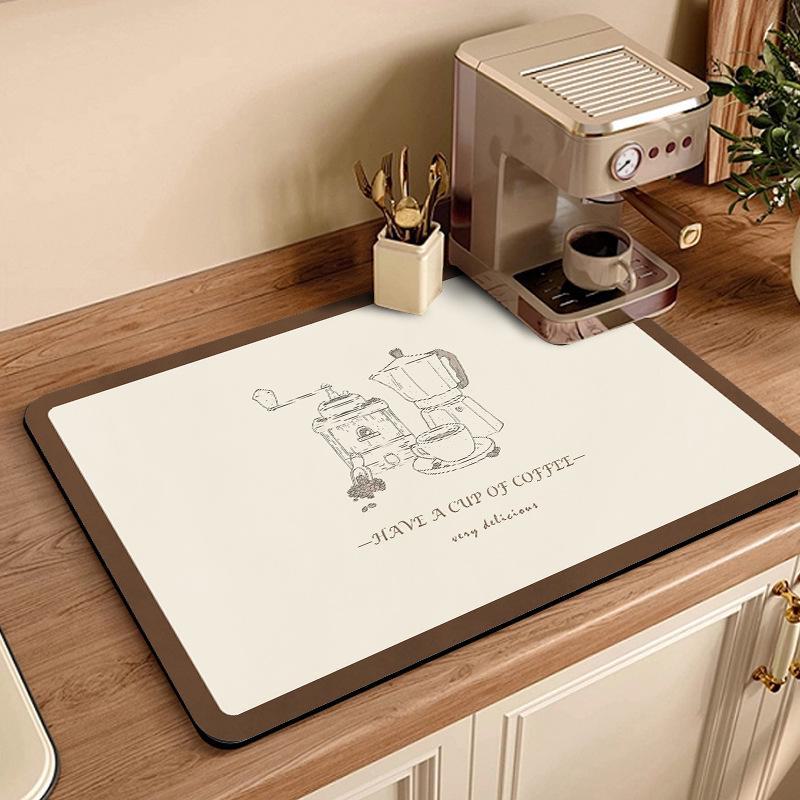 Американский впитывающий кожаный быстросохнущий коврик для кофемашины