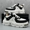 2024 Осень Новые Модные Туфли Rivets Plate Shoes Мужские Низкие Мягкие Кроссовки Универсальные Повседневные Туфли Мужские Толстые Кроссовки Нескользящие Кроссовки Панк