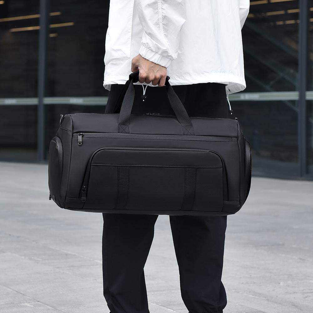 Мужская спортивная сумка для фитнеса, сумка для путешествий на короткие расстояния, с разделением на сухую и влажную среду, переносная сумка через плечо