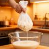 Многоразовые мешки из сырной ткани - мелкоячеистый фильтр для йогурта, сока, кофе - пищевые фильтрующие марлевые мешки - кухонный аксессуар для приготовления пищи