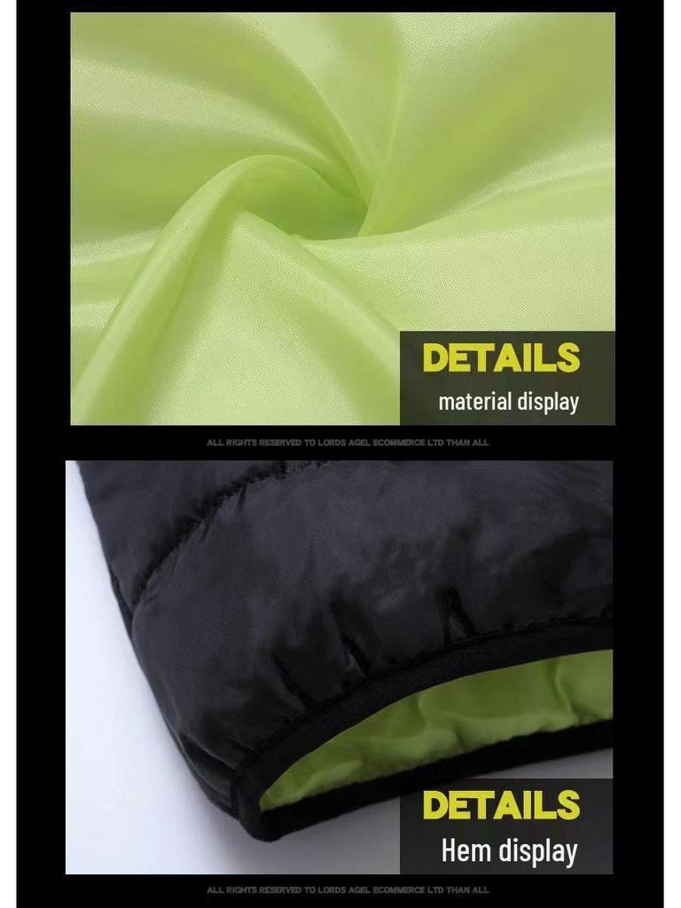 Мужская зимняя хлопковая куртка с капюшоном - Модная европейская и американская повседневная теплая куртка