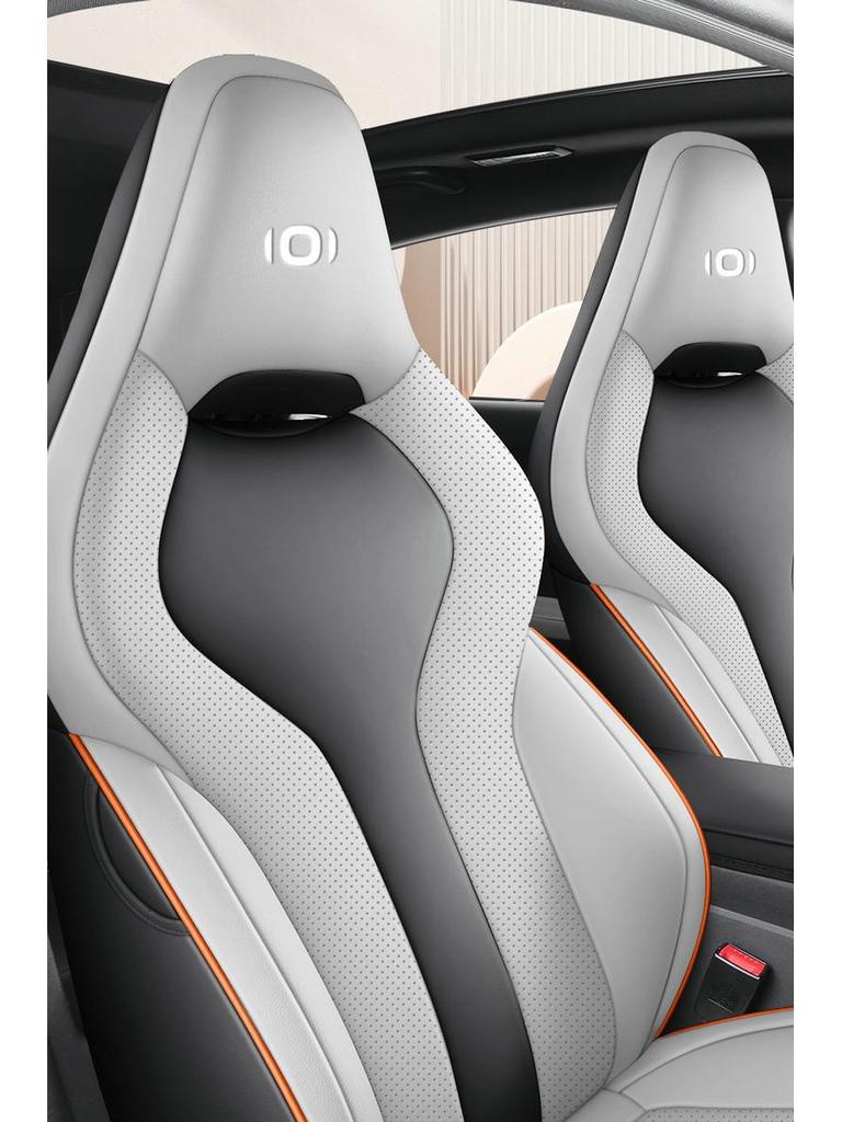 A06 Universal Full-Surround Car Seat Cushion, Four Seasons, Five-Seat Leather Cover