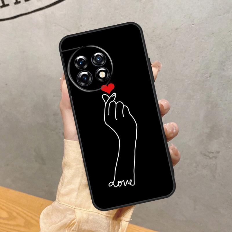Love On The Finger Kpop Case For OnePlus Nord 5 CE 2 3 4 Lite N20 N30 OnePlus 15 13 12 11 13T 10T 12R 13R 15R Cover