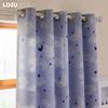 1 шт. LOZUJOJU 70-80% затемнение узор ночное небо печатная короткая штора для спальни гостиная домашний декор