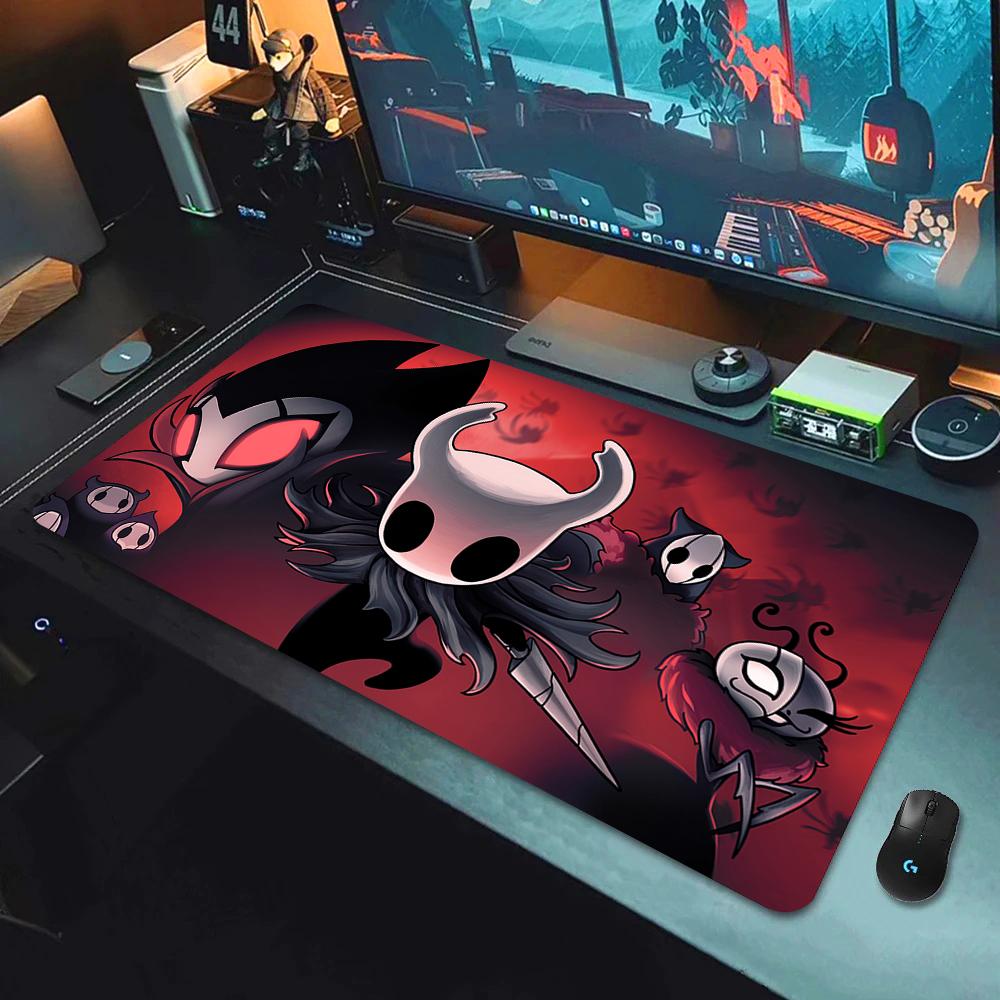 90x40см Игровой HD Коврик для Мыши Аниме Резиновый Коврик для Мыши Hollow Knight Сшитый Край Ковер для Клавиатуры Большой Офисный Коврик для Стола Компьютерной Компании