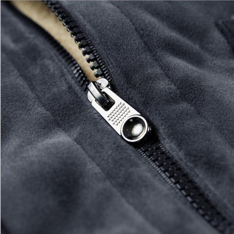 Осенне-зимний мужской жилет с бархатной подкладкой, теплый жилет