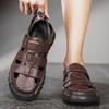 Fashion New Fashion Summer Leisure Men Beach Sandals Shoes Quality Leather Sneakers Sandals Outdoor Soft Comfort Men Sandals Size 38-46