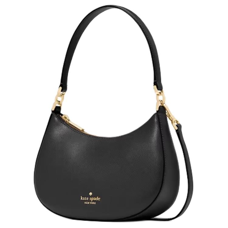 Kate Spade Cow Leather Shoulder Bag Medium Women's Black KK983-