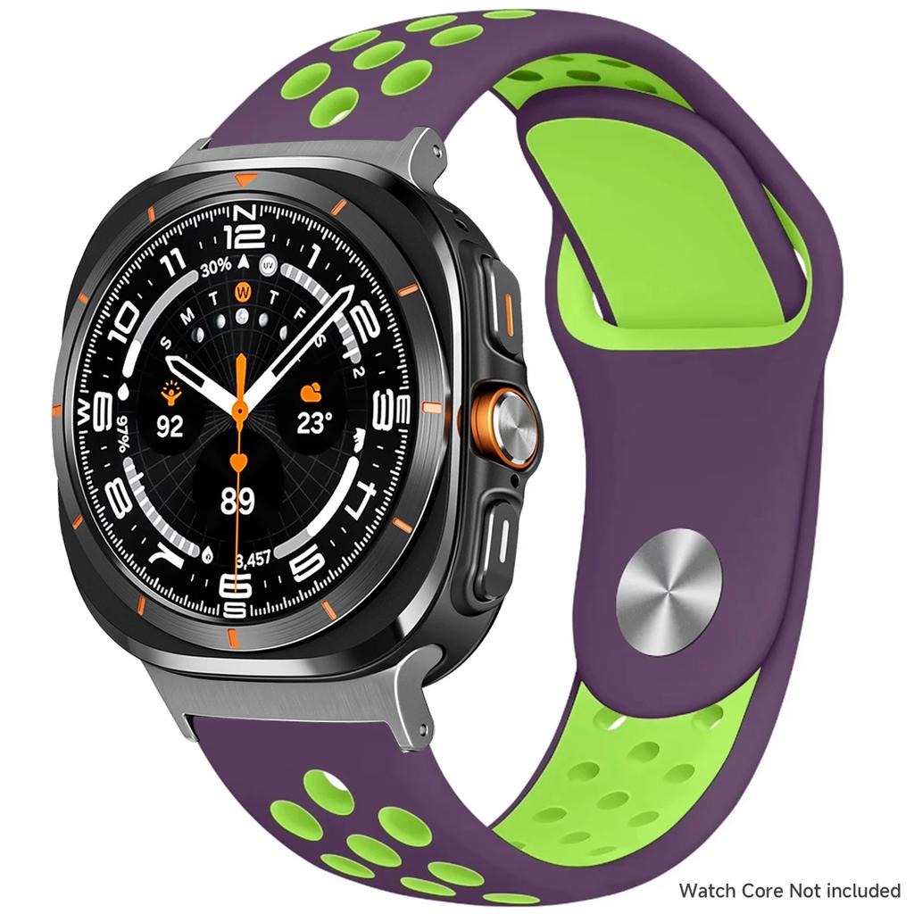 Силиконовый ремешок для Samsung Galaxy Watch 8 40 мм 44 мм 8 Classic 46 мм Спортивный дышащий браслет для Galaxy Ultra 2025 47 мм Ремешок