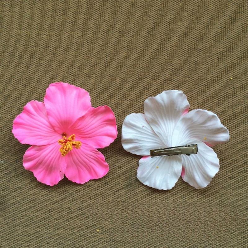 Pack Of 3 Flower Hair Clip For Women Slip Resistant Plumeria Plan Party Wedding Hair Styling