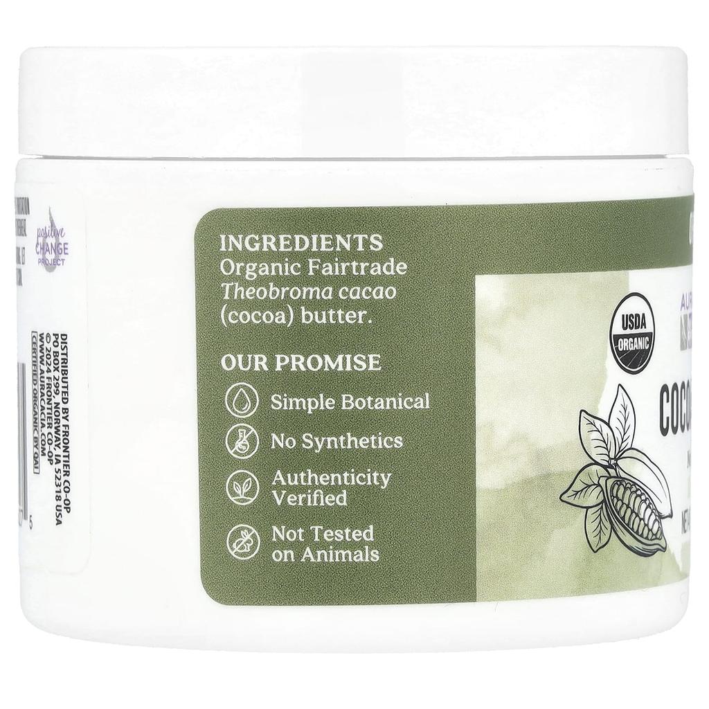 Aura Cacia Nourishing Cocoa Butter, 4 Fl Oz (118 Ml)