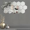 Hexagonal Acrylic Mirror Wall Stickers for Living Room, Porch, Corridor, Stairs - Personalized 3D Decorative Stickers