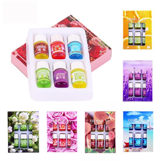 6шт 3 мл эфирное масло розы/лаванды/океана с натуральным ароматом для диффузора аромата