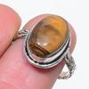 Камень Тигровый глаз Ювелирное изделие из серебра 925 пробы Кольцо Размер 8