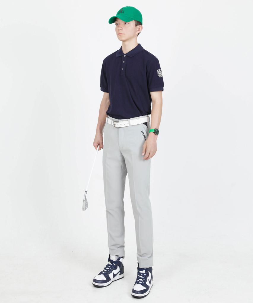 MFS GOLFWEAR 1993 Брюки с точечным узором двойного цвета, прилегающего кроя
