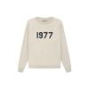 Essentials Коллекция 1977 SS22 Свитшот с круглым вырезом и длинным рукавом из флиса Мужской свитшот Пшеничный FOG-SS22-179