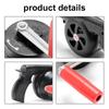 Portable Hand Blower with Manual Handle Speed Control and Metal Fan Blade for BBQ Picnic Outdoor Camping Hiking Cooking Tool