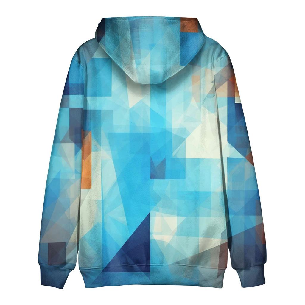 Men'S Loose Fashion Retro Printed Hooded Sweatshirt Casual Fashion Sports Sweatshirt