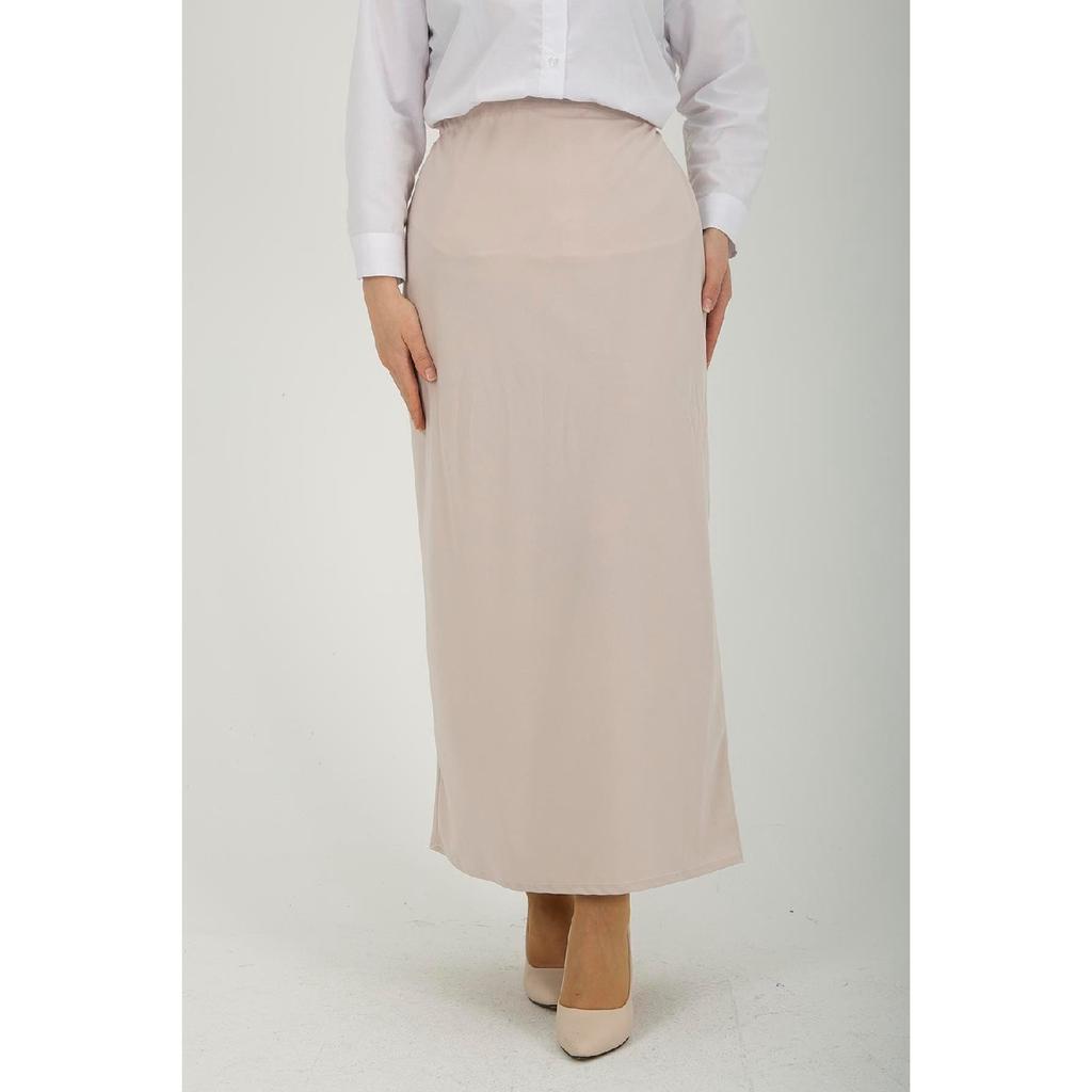 Женская черная юбка-карандаш на эластичном поясе