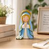 Cute Girl Resin Figurines, Mini Praying Girl Collectible Figure, Little Girl Statue Ornaments for Home Office Desktop Decor