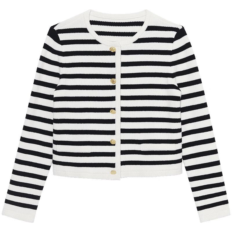 GOELIA French Style Striped Jacket