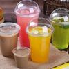 50 Pcs Juice Accessory Supply Portable Cups Disposable Plastic Clear with Lids Travel