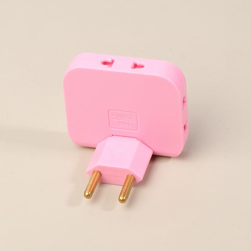 Вращающаяся на 180 градусов розетка 3-в-1 EU Plug Converter Удлинитель для путешествий EU Multi-Plug Тонкий беспроводной адаптер для розеток Розетки