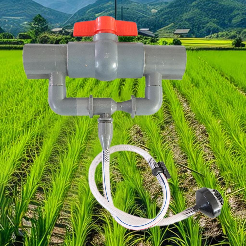 Комплект инжектора удобрений Вентури для полива Смеситель удобрений Простой в использовании Резьбовой интерфейсный компонент