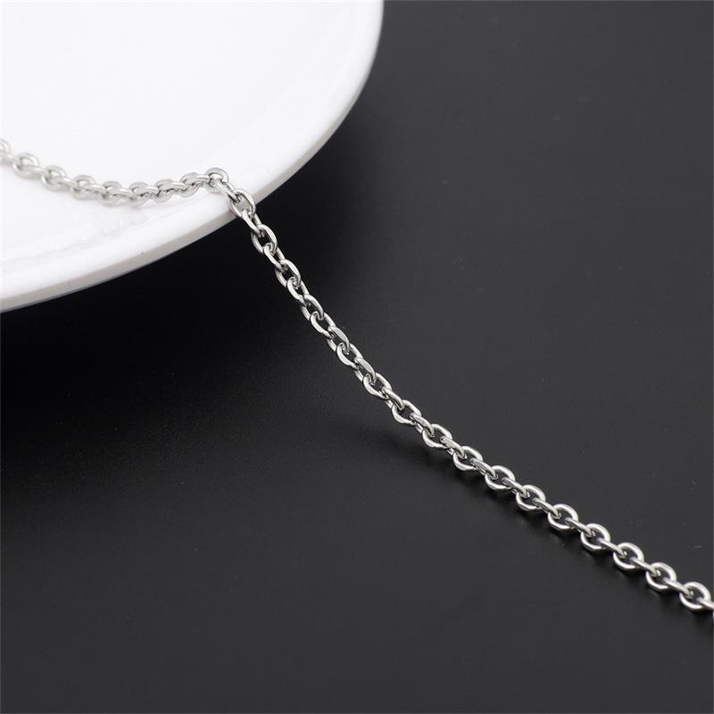 Тонкая цепочка из нержавеющей стали 304 и титановой стали для украшений, брелока, рекламной доски или сумки