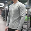 Men New Fitness Jacket Zip Cardigan Stretch Breathable Outdoor Golf Top Gym Jogging Sports Long Sleeve Muscle Fit Shirt Costume