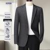 Мужской приталенный эластичный блейзер Luomeng в стиле business casual