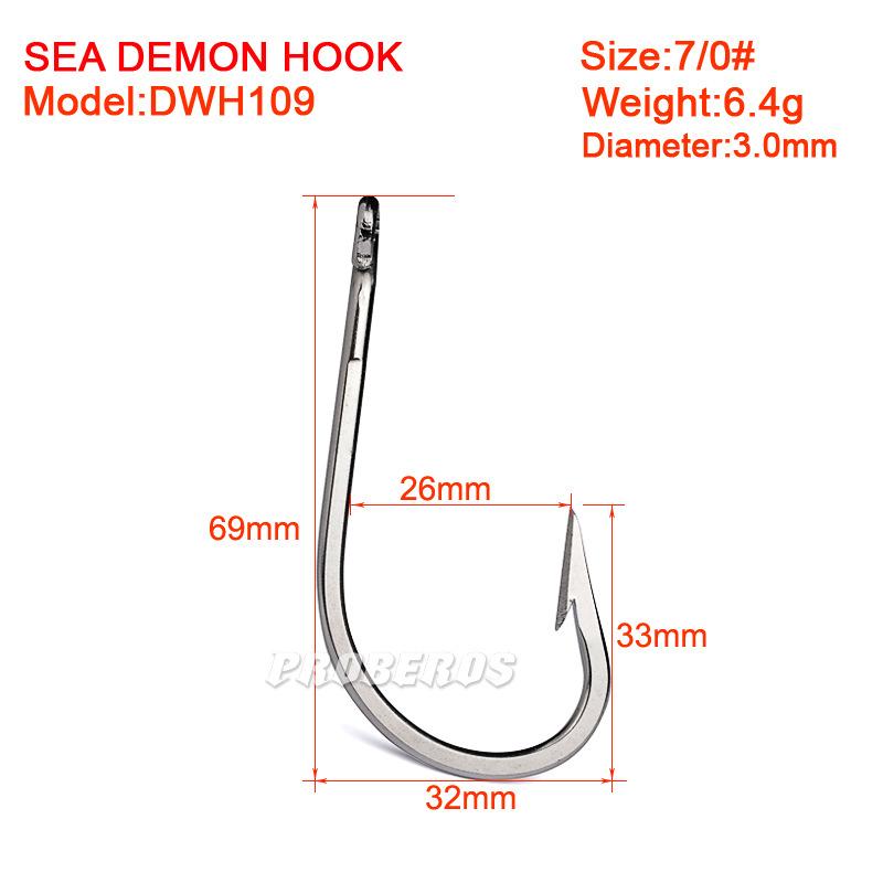 5 шт./пакет, крючок для глубоководной рыбалки, морской рыбалки, крючок из нержавеющей стали, колючий крючок для тунца, коррозионностойкий крюк из морской воды, железный пластинчатый крючок