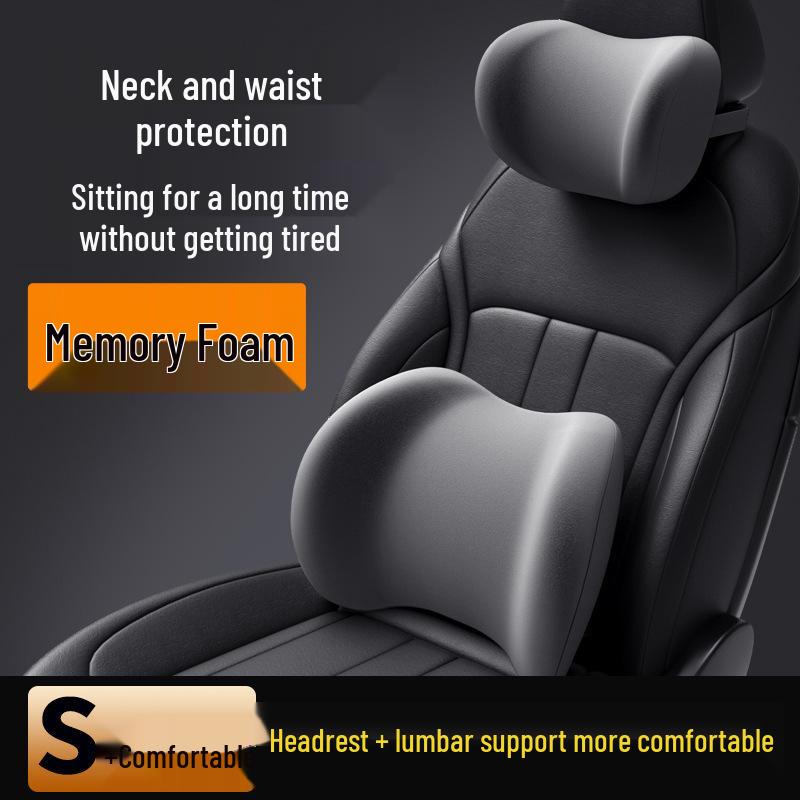 Универсальная подушка на сиденье автомобиля из пены с памятью - Поддержка шеи и поясницы для всех сезонов