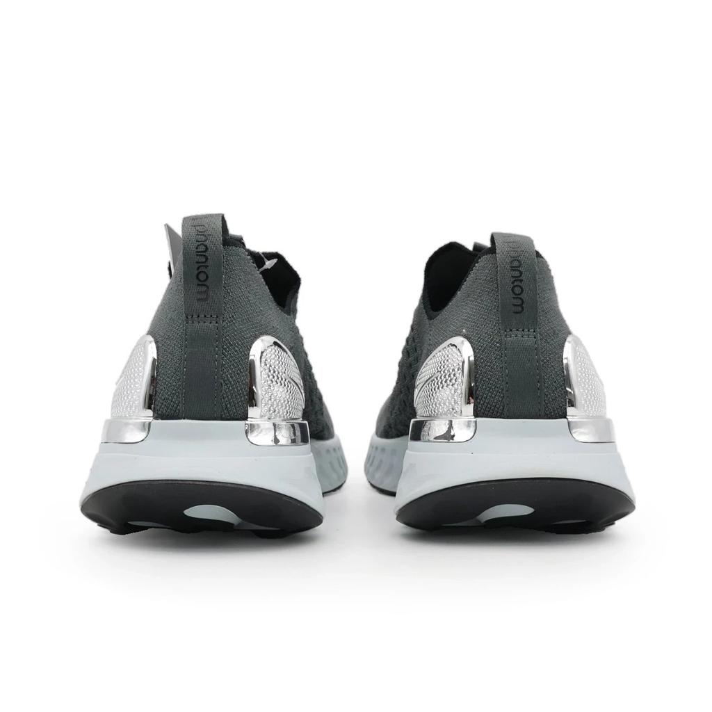 CJ0277-006 Nike REACT PHANTOM RUN FK 2 СЕРЫЙ ЖЕЛЕЗНЫЙ МЕТАЛЛИЧЕСКИЙ СЕРЕБРЯНЫЙ ЧЕРНЫЙ (Мужской)