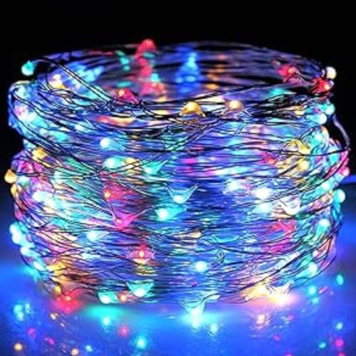Solar String Lights Solar Fairy Lights 8 Modes Waterproof Solar Christmas Lights for Outdoor Patio Yard Trees Decor Multi-Color