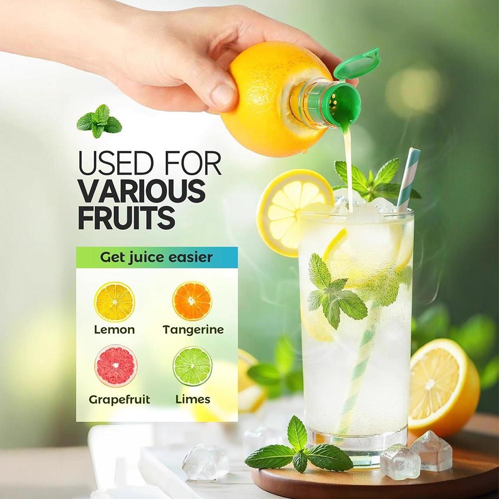 4pcs Portable Lemon Squeezer Screw-Top for Cocktails, Cooking, BBQ